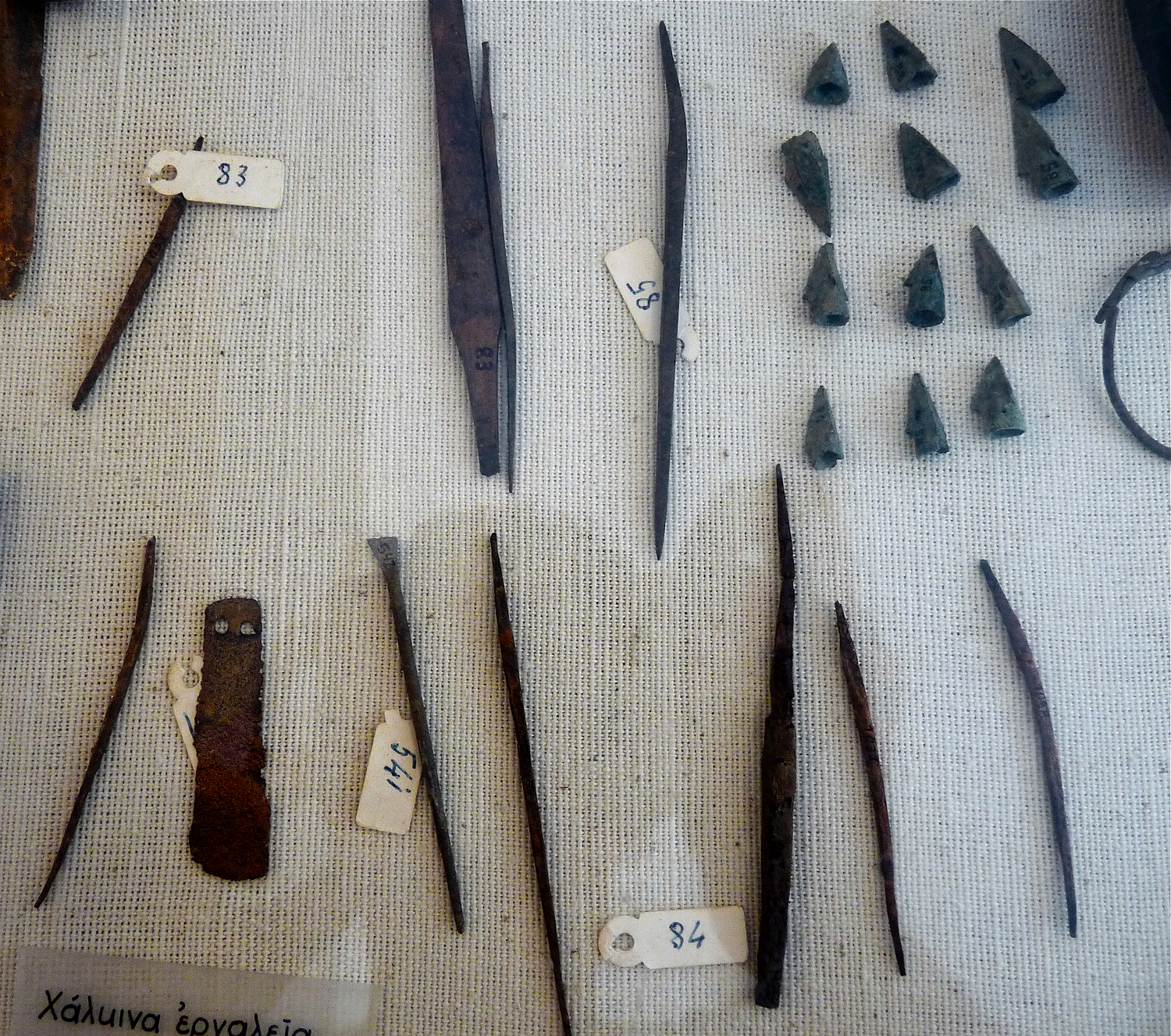 cycladic bronze tools