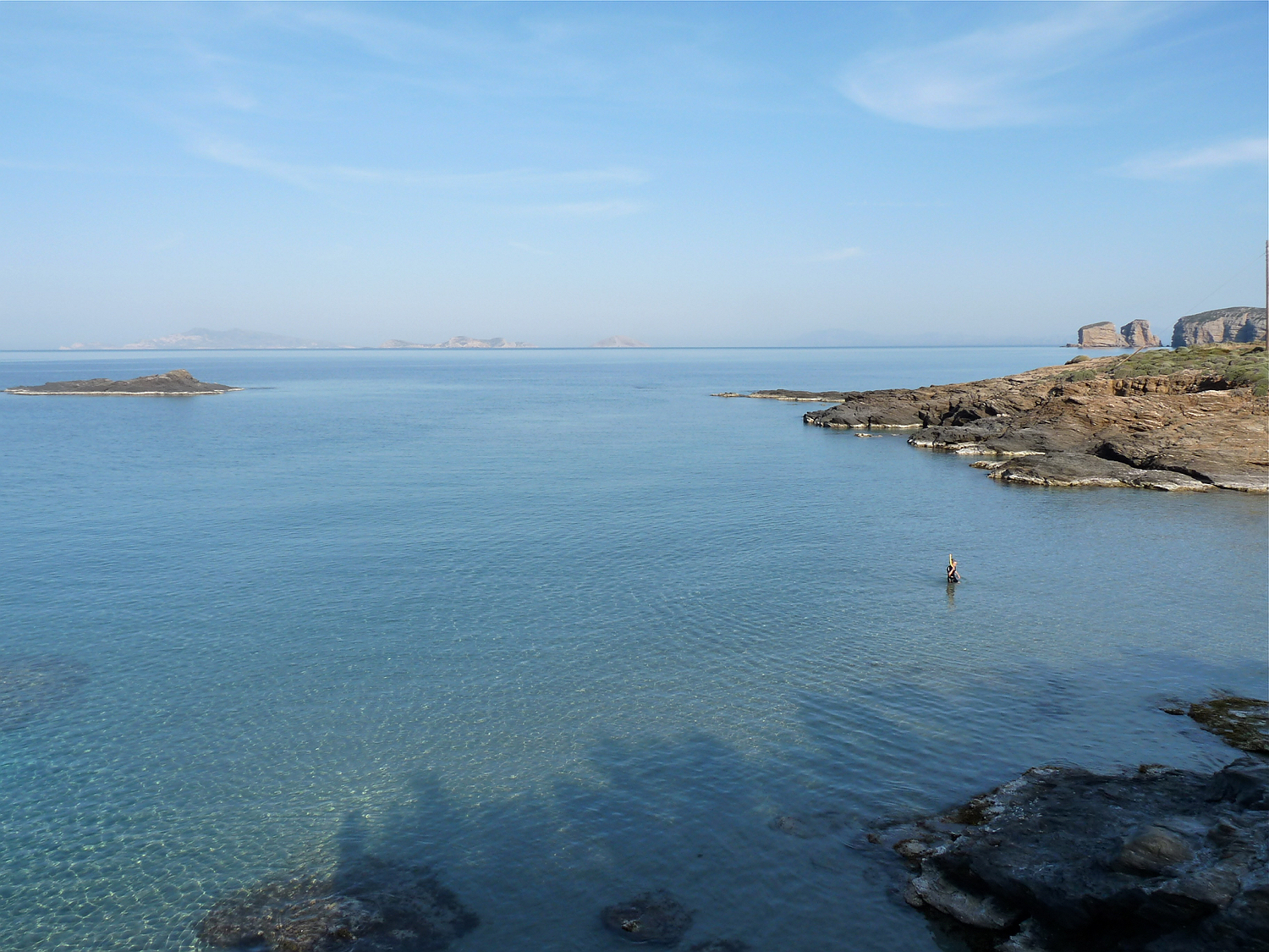 η παραλία στον Άη Δημήτρη, Αζαλάς, Μουτσούνα
