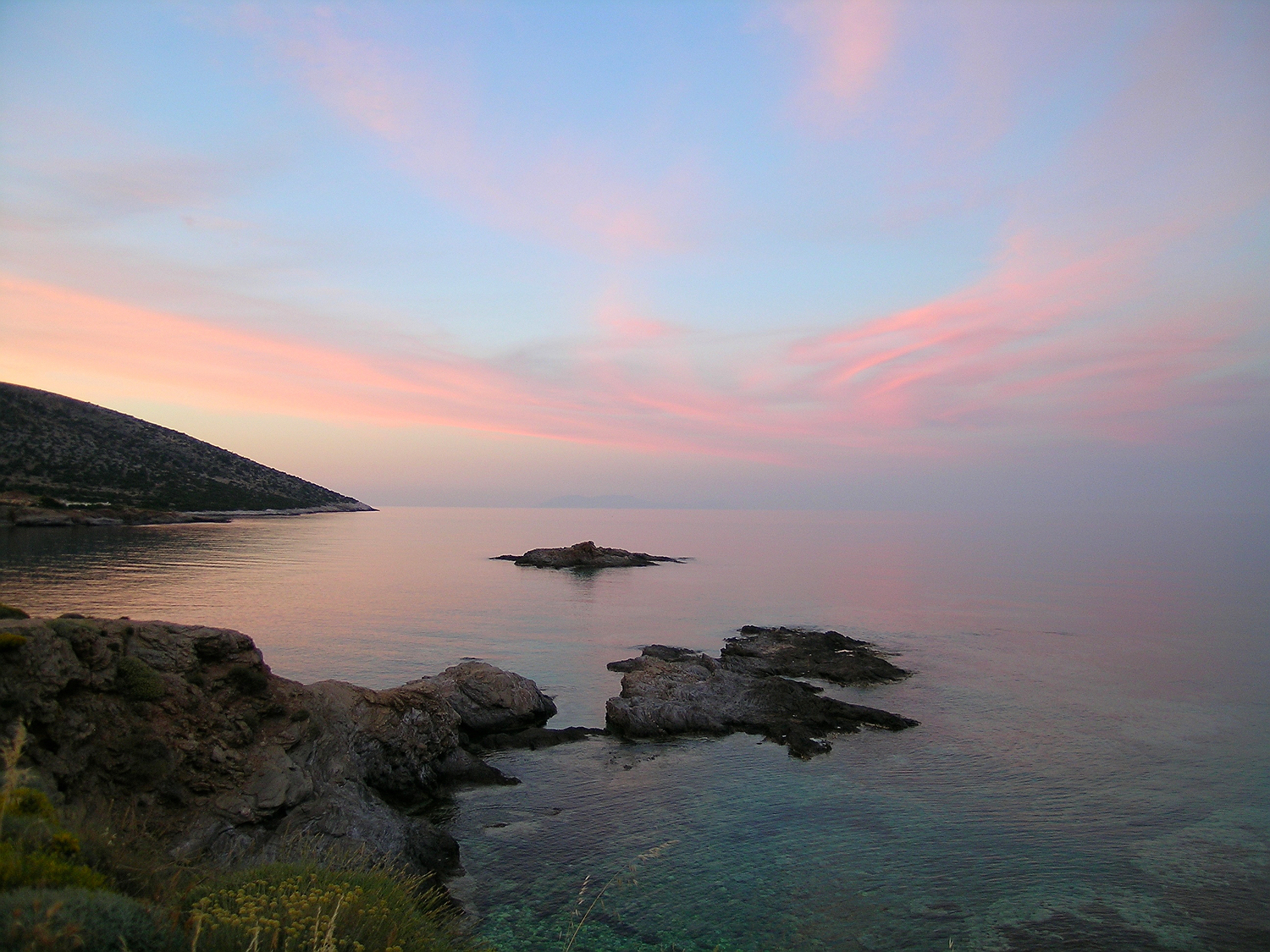 Abendstimmung an unserer Bucht
