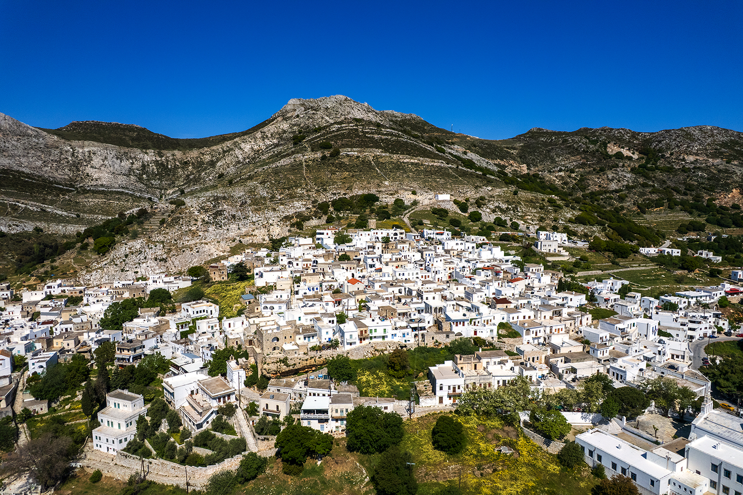 Apiranthos aus der Luft