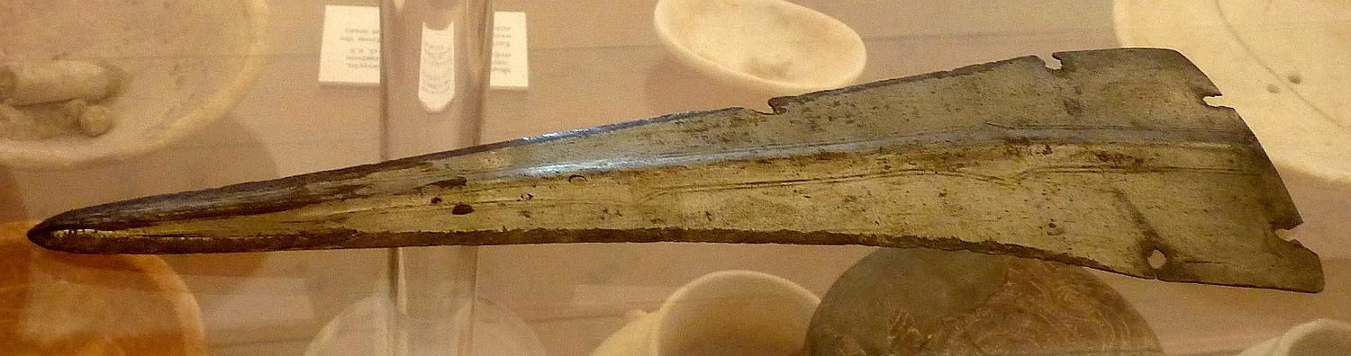 cycladic silver-plated dagger