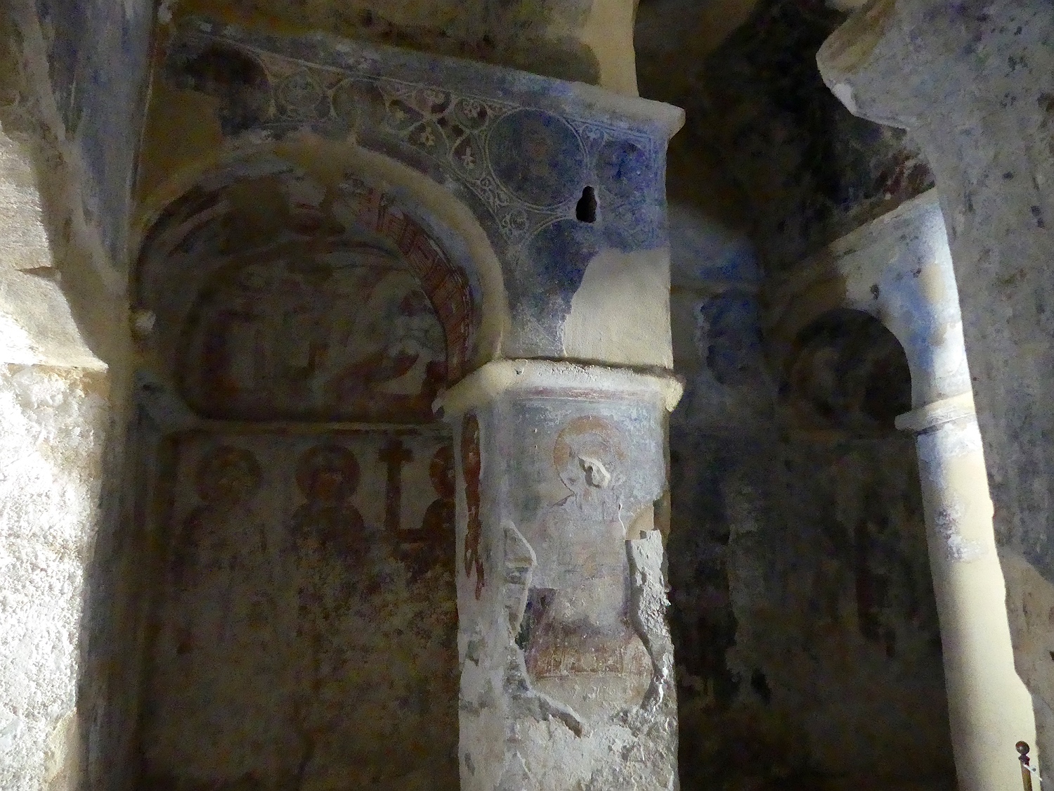 Agios Georgios Diasoritis, wall paintings, northwest corner