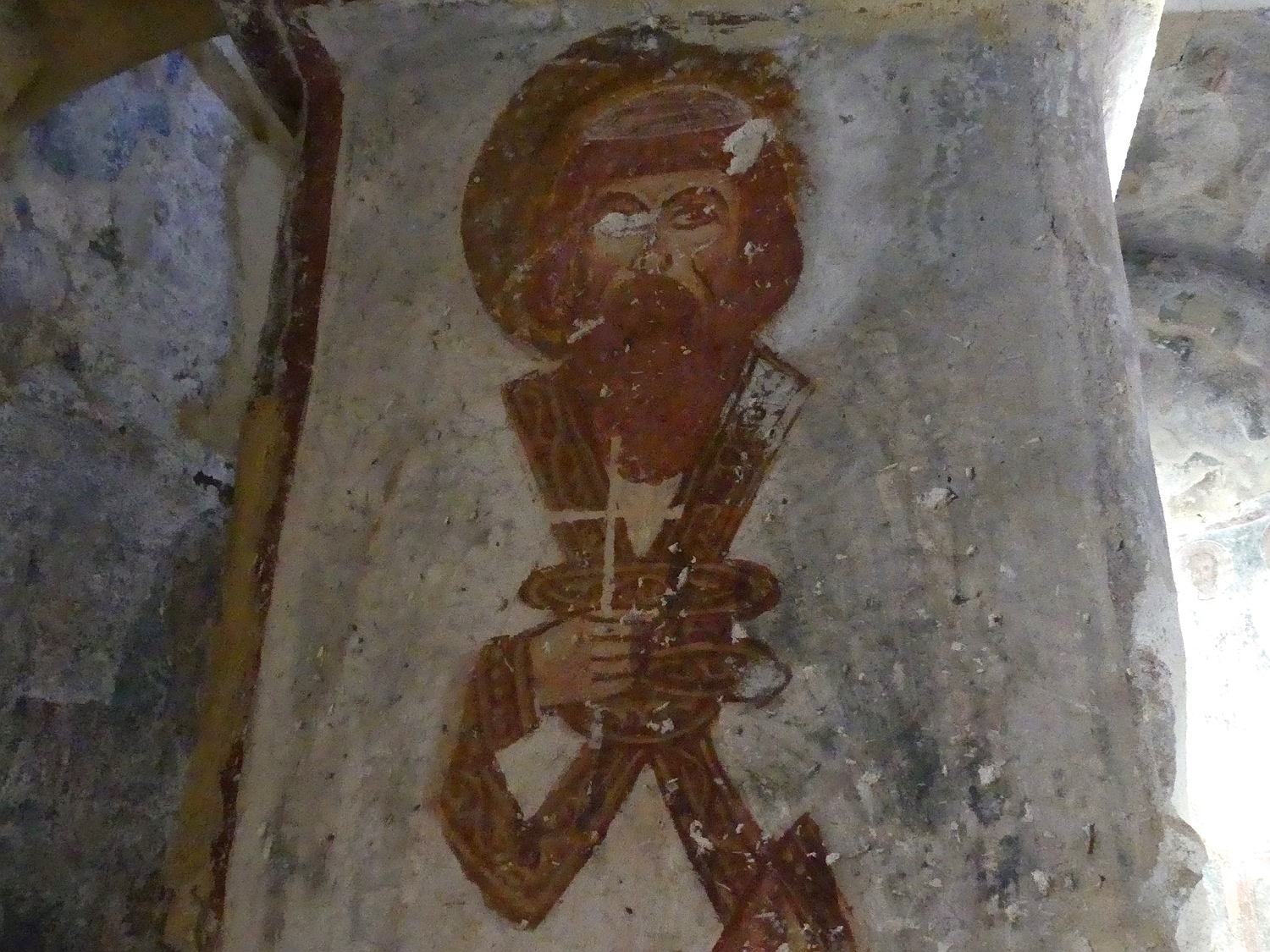 Agios Georgios Diasoritis, wall paintings, Saint Eustratios