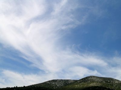 Cirrus-Wolken, Naxos