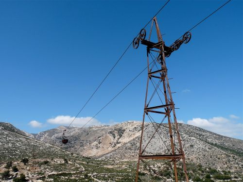 Die Schmirgelseilbahn, Naxos