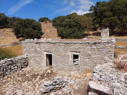 Steinhäuser am Karkos bei Apiranthos, Naxos
